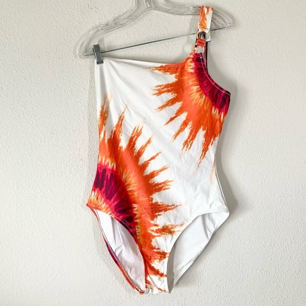 TRINA TURK One-Shoulder One-Piece Swimsuit Sunburst Tie-Dye
Bold Colorful 12 - Picture 2 of 9